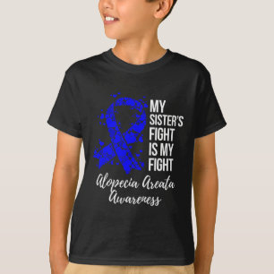 Camiseta A Luta da Irmã é a minha Luta pela Alopecia Areata