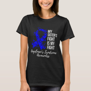Camiseta A luta da minha irmã é a minha luta contra a síndr