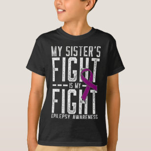Camiseta A Luta da Minha Irmã É Minha Luta Conscientização