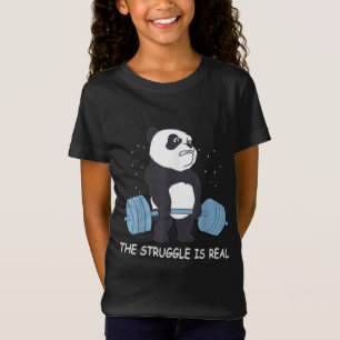 Camiseta A Luta De Panda É Um Giro Engraçado.