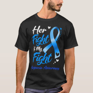 Camiseta A Luta Dela É A Minha Luta Contra A Alopécia Fita 