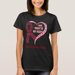Camiseta A Luta Dela É A Minha Luta Contra A Anemia Célula