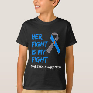 Camiseta A Luta Dela É A Minha Luta Contra A Diabetes Tipo