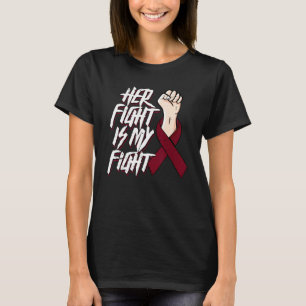Camiseta A Luta Dela É A Minha Luta Contra A Doença Célula 