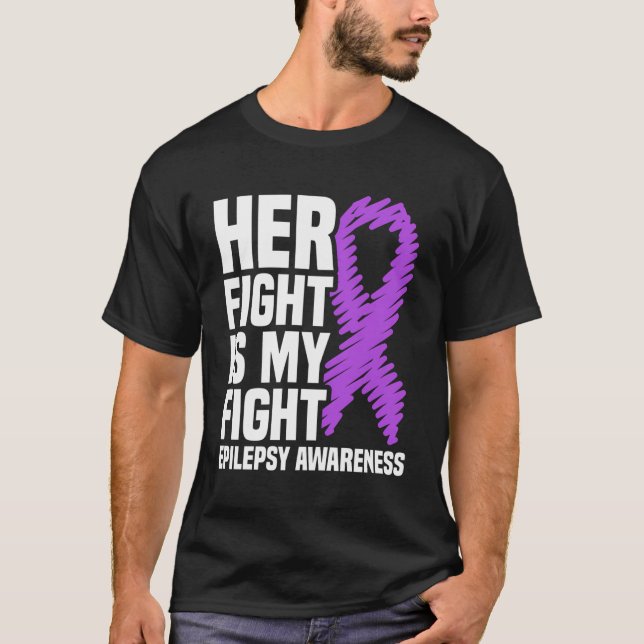 Camiseta A Luta Dela É A Minha Luta Contra A Epilepsia De F (Frente)