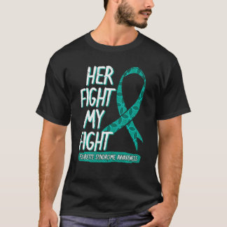 Camiseta A Luta Dela É A Minha Luta Contra A Síndrome Toure