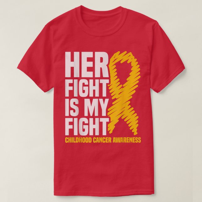 Camiseta A Luta Dela É A Minha Luta Contra O Cancer Da Infâ (Frente do Design)