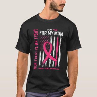 Camiseta A Luta Dela É A Minha Luta Eu Visto Rosa Para Mamã