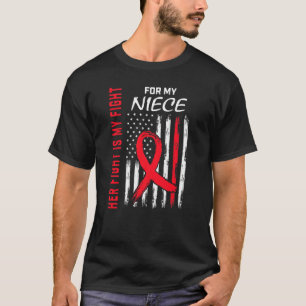 Camiseta A Luta dela é a minha Luta pela Doença Cardíaca da