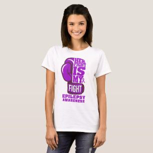 Camiseta A Luta dela é a minha Luta pela Epilepsia das Luva