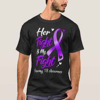 Camiseta A Luta Dela É A Minha Luta Pela Trisomia 18 Sensib