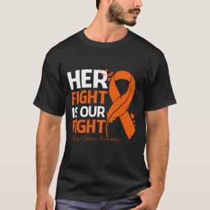 Camiseta A Luta Dela É A Nossa CANCER DE RIM De Luta
