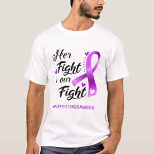 Camiseta A luta dela é a nossa consciência de Câncer de 