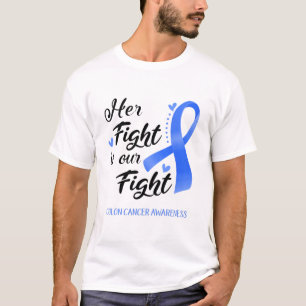 Camiseta A luta dela é a nossa consciência de Cancer de d