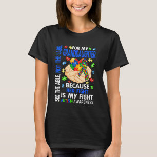 Camiseta A Luta Dela É Minha Luta Azul Netas Autismo Cd