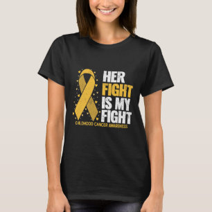 Camiseta A Luta Dela é Minha Luta Pela Infância com Câncer 