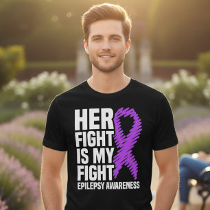 Camiseta A Luta Dela É Minha Luta Suporte à Epilepsia
