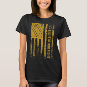 Camiseta A Luta Dela É Nossa Luta Conscientização do Câncer