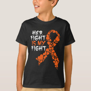Camiseta A Luta Dela É O Meu Apoio a leucemia De Sensibiliz