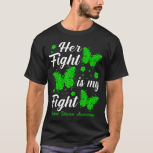 Camiseta A Luta Dela É O Meu Bumbum De Consciência Da Doenç