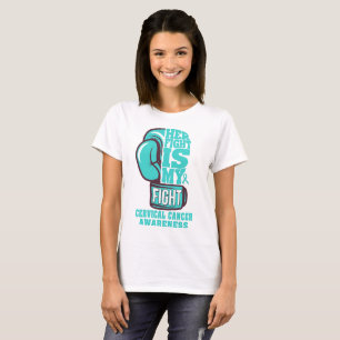 Camiseta A Luta dela é o meu Cancer Cervoso de Lutas Boxand