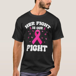 Camiseta A Luta Dela É O Nosso Cancer Inspirador De Luta