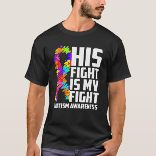 Camiseta A luta dele é a minha luta Conscientização do Auti