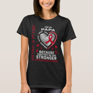 Camiseta A Luta Dele é Minha Luta Papai Conscientização do 