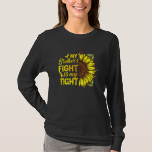 Camiseta A Luta Do Irmão De Girassol É Minha Fita Amarela D