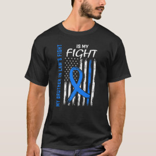 Camiseta A Luta do Meu Cunhado Bandeira Conscientização sob