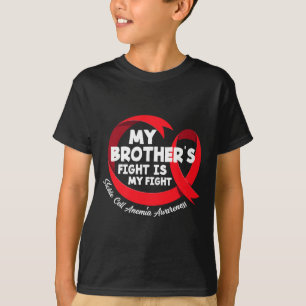 Camiseta A Luta do Meu Irmão é a Anemia das Células Falcifo