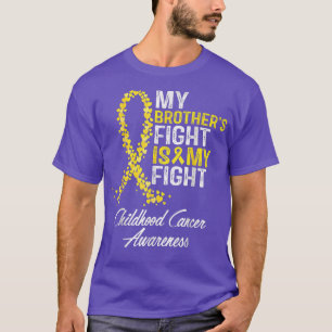 Camiseta A Luta do Meu Irmão é o meu Cancer de Infância