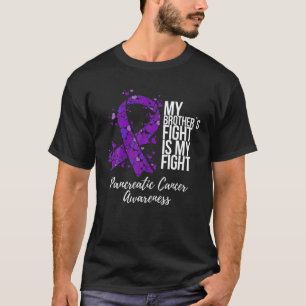 Camiseta A Luta do Meu Irmão é o meu Câncer de pâncreas