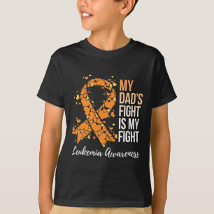 Camiseta A luta do meu Pai é a minha luta contra a leucemia