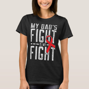 Camiseta A Luta do Meu Pai É Minha Luta Conscientização sob