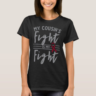 Camiseta A Luta do meu primo é a Anemia das Células Falcifo