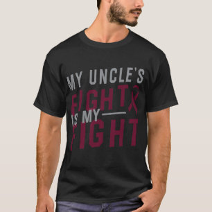Camiseta A Luta do Meu Tio é Minha Luta Anemia Falciforme A