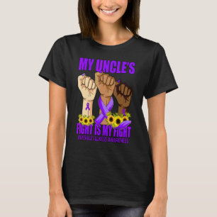 Camiseta A Luta do Meu Tio É Minha Luta Doença Invisível De