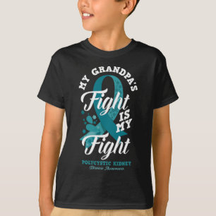 Camiseta A Luta Do Vovô É A Minha Luta Contra O Feio Policí