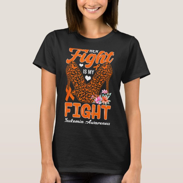 Camiseta A luta é a luta mês de conscientização sobre leuce (Frente)