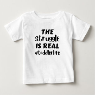 Camiseta a luta é a vida infantil real