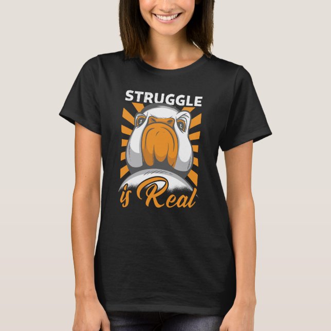 Camiseta A Luta É Ganso De Aves Aquáticas (Frente)