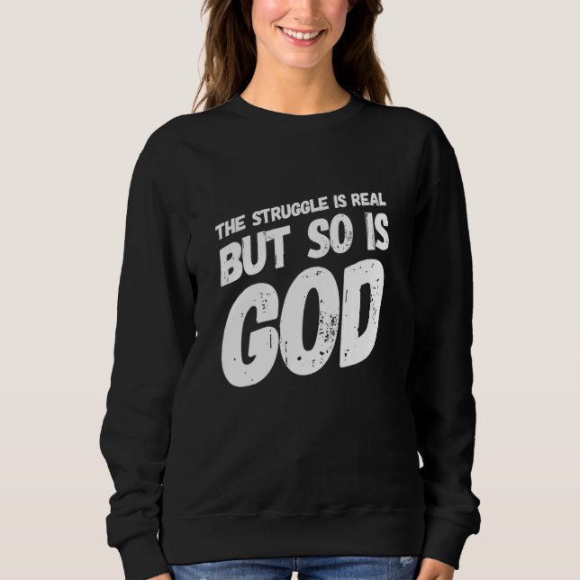 Camiseta A Luta É Muito Real Cristã Religiosa (Frente)