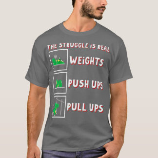 Camiseta A Luta É O Verdadeiro Dinossauro Rex Ajustado Coef
