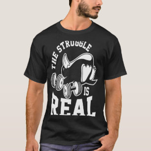 Camiseta A Luta É Um Pinguim Bastante Bonito Para Mulheres