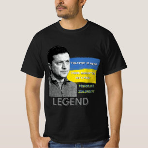 Camiseta A Luta Está Aqui O Presidente Da Ucrânia, Zelensky
