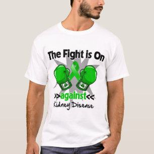 Camiseta A luta está sobre contra a doença renal