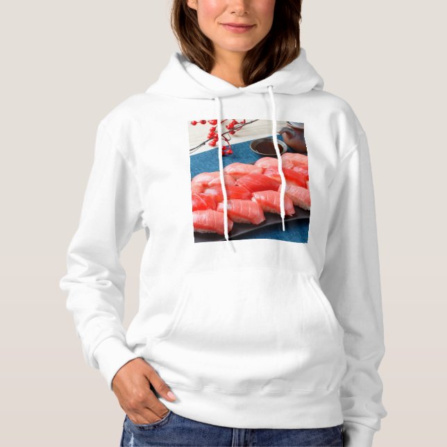 Camiseta  A luxurious tuna-inspired hoodie | Red gradation (Frente)