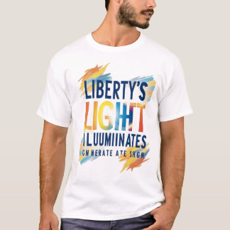 Camiseta A Luz da Liberdade Ilumina – Inspiração Moderna