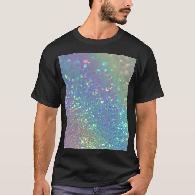 Camiseta A Luz Holográfica Brilhante (Frente)